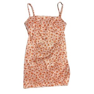 Pink butterfly short dress urban outfitters size small